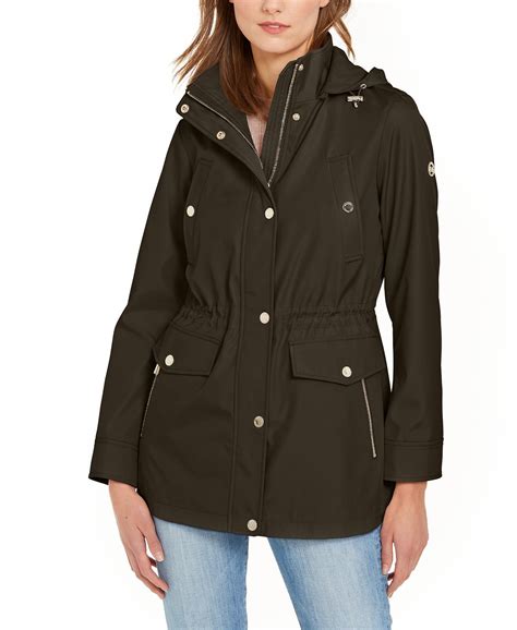 michael kors slim blazer|Michael Kors anorak raincoat.